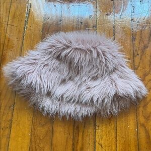 Divided Fluffy Pink Hat